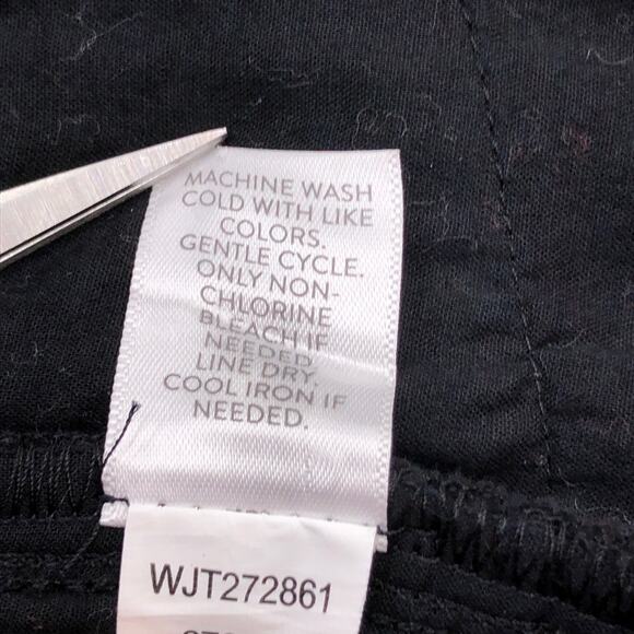 J Jill Pure Elements Womens Plus Size 2X Jacket Seersucker Open Pockets Black - Picture 15 of 16